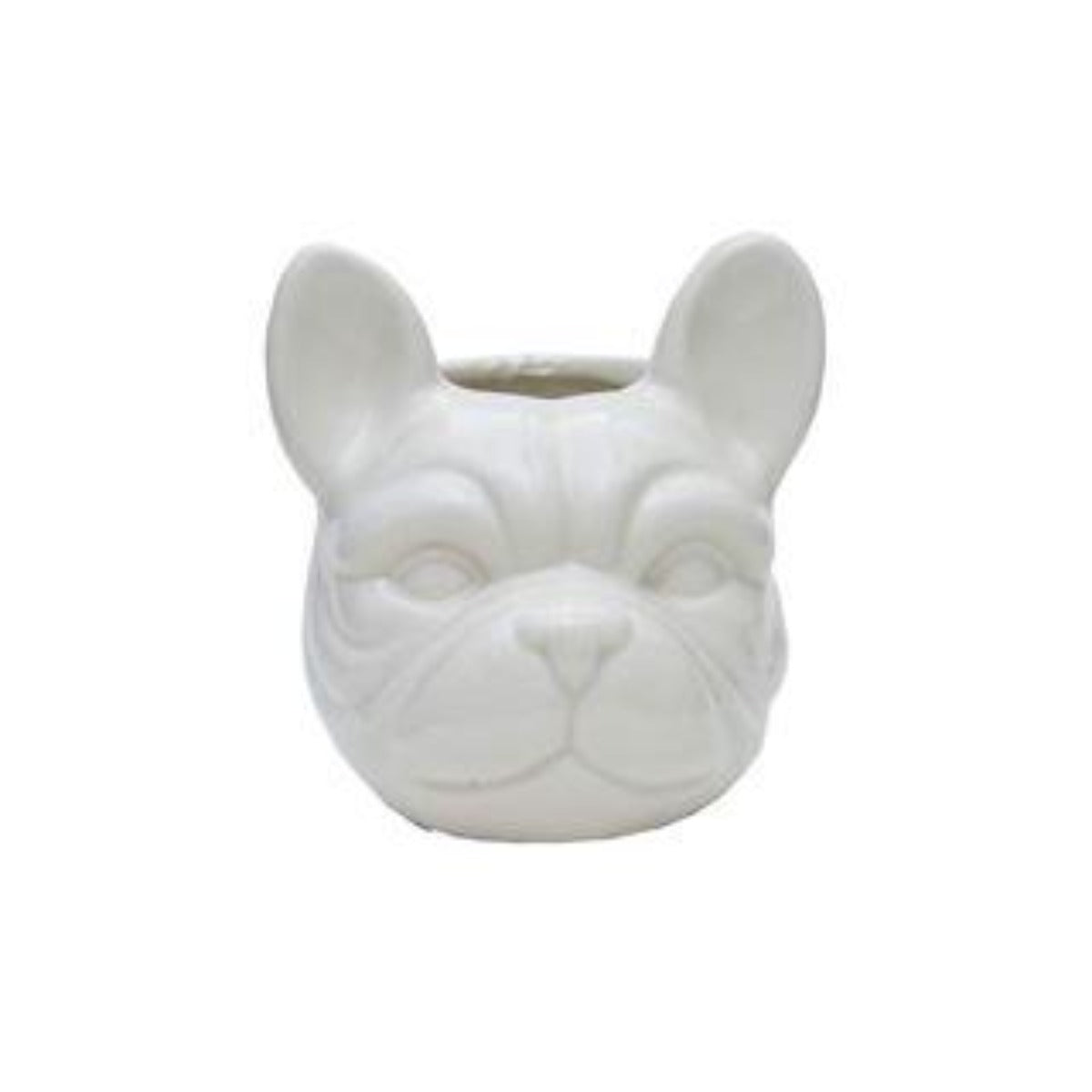 Vaso Cachepot Bulldog em Porcelana - Altaluce