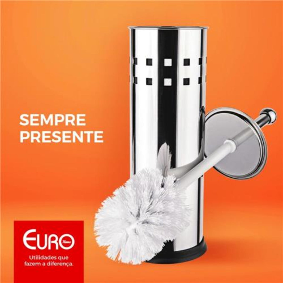 Escova Sanitária Inox com Suporte Euro - Altaluce