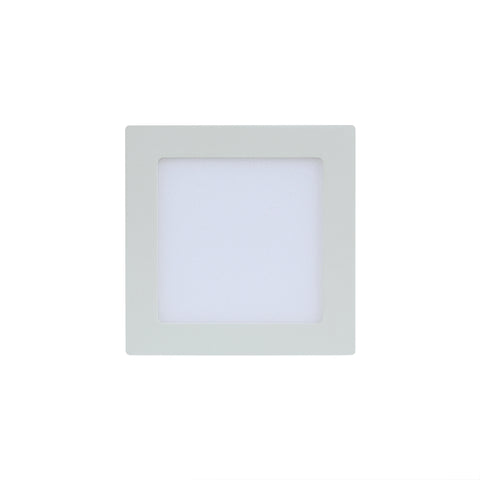 Luminária LED Embutir Quadrada 12W Multivolt Luz Amarela 3000k 17x17CM - Altaluce