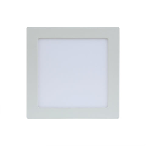 Luminária LED Embutir 18W Quadrada Multivolt Luz Amarela 3000k 22X22CM - Altaluce