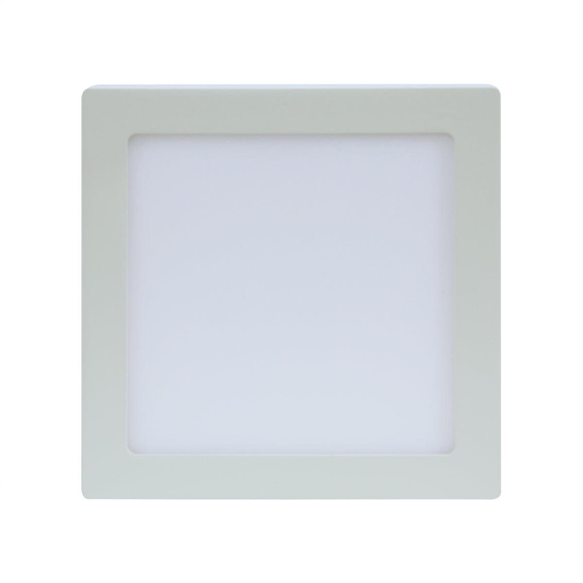 Luminária LED Sobrepor 18W Quadrada Multivolt Luz Amarela 3000k 22X22CM - Altaluce