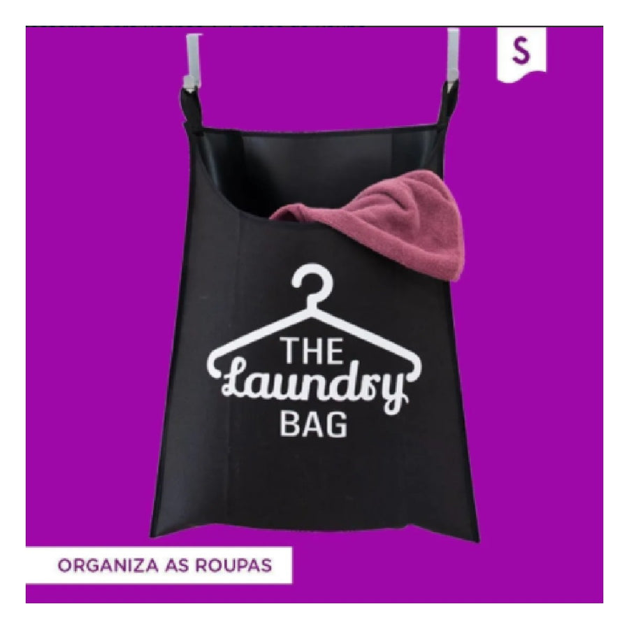 Cesto Laundry Portátil para Roupas Preto - Secalux - Altaluce